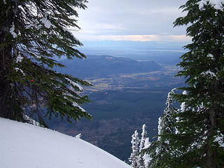 Looking toward the sound