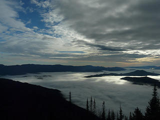 Clouds above and below