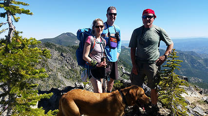 A tad warm on the summit of Devils Backbone