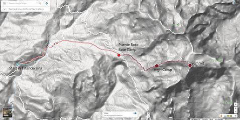 Illimani Route Map