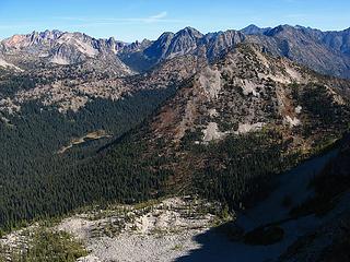 Hock Talus Basin, Dagger Lake & Twisp Mtn