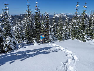 On the W Ridge of Pechugh Pk