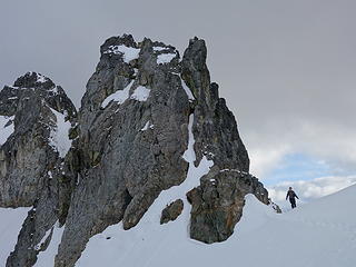 Josh at the col