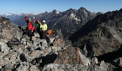 Summit group with Ragged Ridge in the background