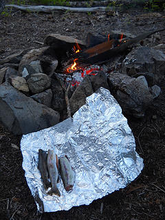 Trout for breakfast, Big Hidden Lake 6/19 to 6/22/17