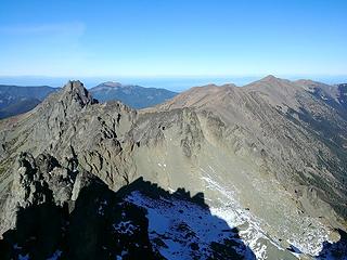 Views north to Mt. Walkinshaw and Gray Wolf Ridge