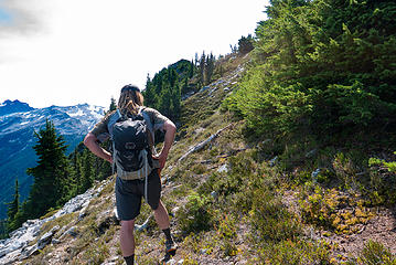 At 6100' we finally got back on the ridge line