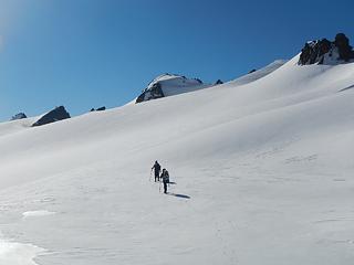 Upper Suiattle Glacier with Kololo summit at center