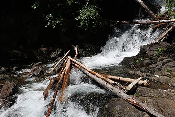 1. The only creek crossing requiring special care. Early on the Jackita Ridge trail