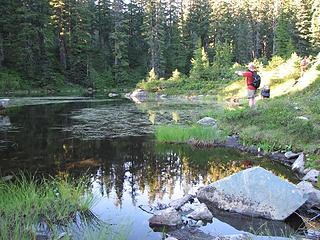 Chris captures the tarn