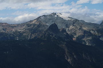 Cathedral Rock in front of Mount Daniel