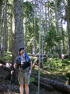 raz2sea checks out the bear pole @ the lk.