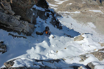 Scott ascends to the saddle