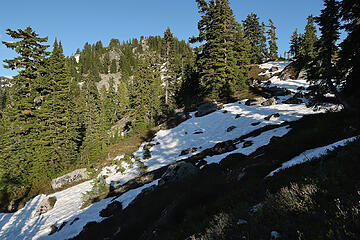 Nearing the summit of St Agnes Ridge