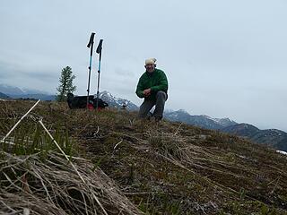 KarlK selfie, Center Mtn summit, 07.03.20