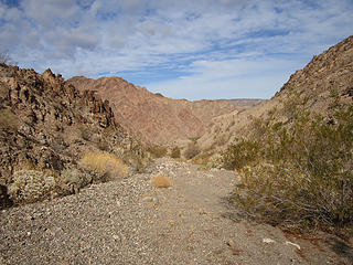 Easy canyon ascent