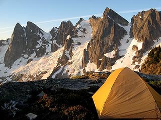 Morning at Picket Pass camp