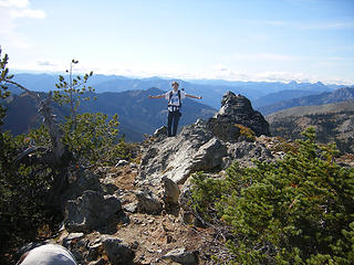 Todd on top of Esmeralda west pk.