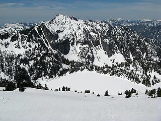 Preacher & Lake Caroline, cornice pieces at left, our tracks at right