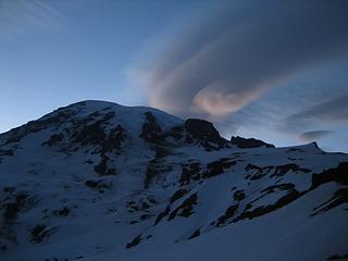 lenticular clouds over Rainier