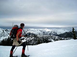 hotpantz soaking in the views on the ridge