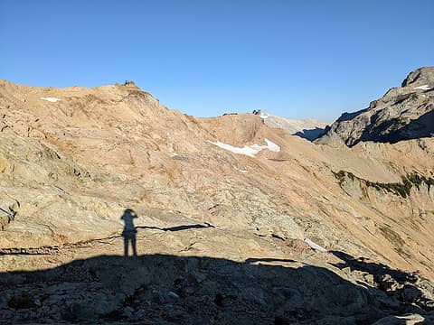 Daniel south spur - Citadel Pass at left