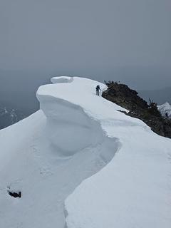 Spring Cornices on Hawkins Mountain