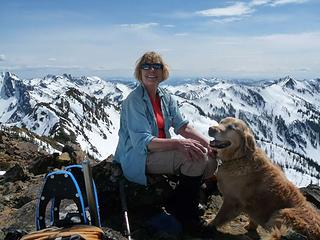 Dirver and Gus on High Chair 05-20-12