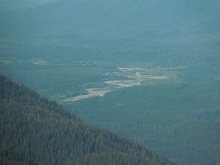 Quinault River valley in the distance