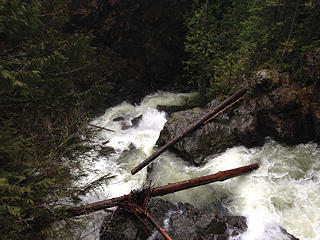 View from bridge over the Upper Wallace River 3/12/17