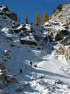 Don B & Roald descending to Inspiration