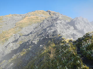 the ridge above