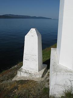 U.S, Boundary marker at Turn Point