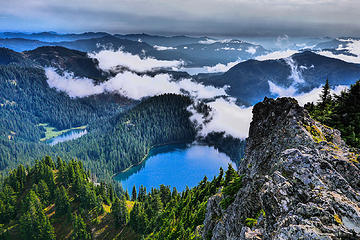 Mirror Lake from Tinkham Peak