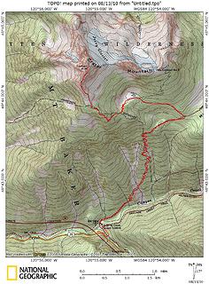 Route up Crater Mountain