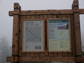 Lake Ann trailhead sign. 
Shuksan, Lake Ann 9/22/12