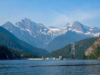 Colonial and Snowfield group from Ross Lake