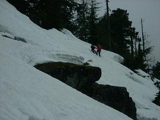 Snowfield traverse