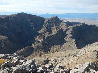 Muddy Mountain seen from Muddy Peak