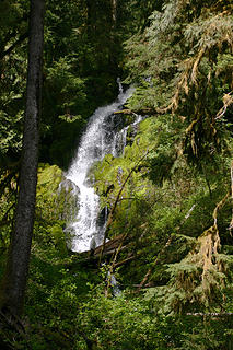 unidentified waterfall on the hoh trail.
