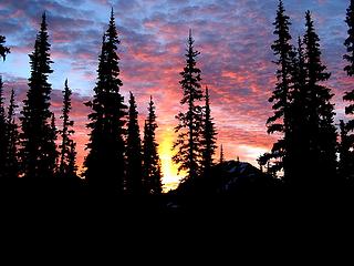 Pre-dawn sunrise clouds