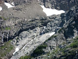 Close-up of glacier run off