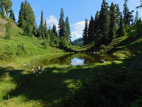 tarn just below First Divide