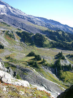 Looking down into Pyramid Park