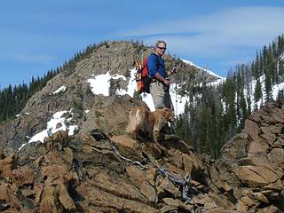 Running the ridge back to Bootjack (behind Barry and Gus)