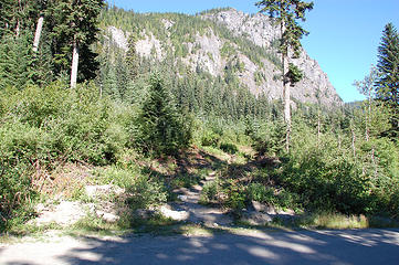 The new TH with Guye Peak in background