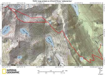 Mt. Daniel Loop (SE and NE ridges)