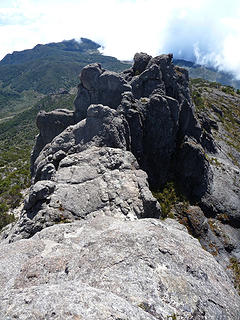 From highest Crestones pinnacle