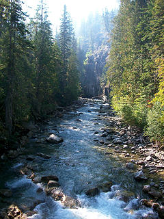 Agnes as it exits the gorge