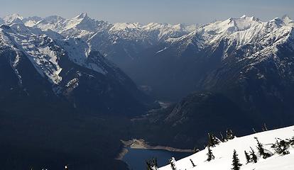 Looking up the Big Beaver Valley, with mighty Pumpkin Mtn in the foreground